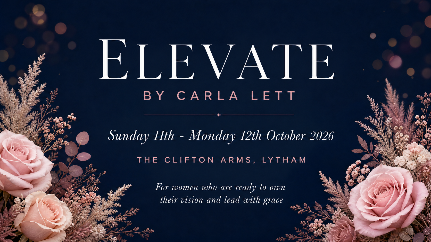 Elevate by Carla Lett - 11th and 12th October 2026